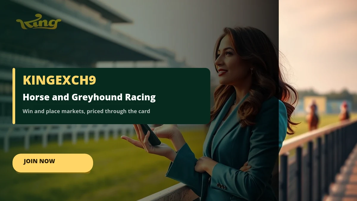 Horse and greyhound racing win and place markets priced on KingExch9